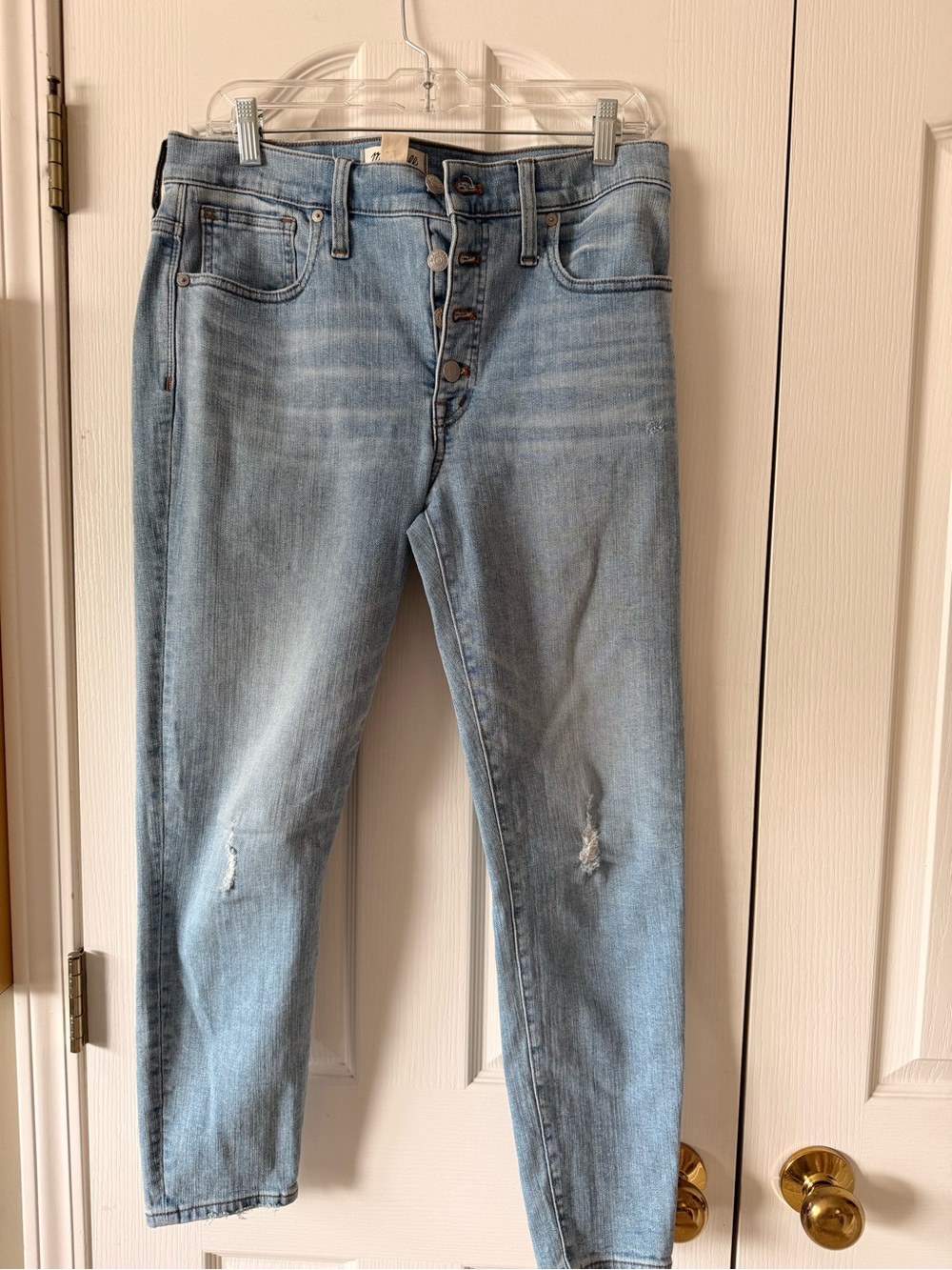 Madewell 9” High-Rise Skinny Jeans Light Wash Size 30